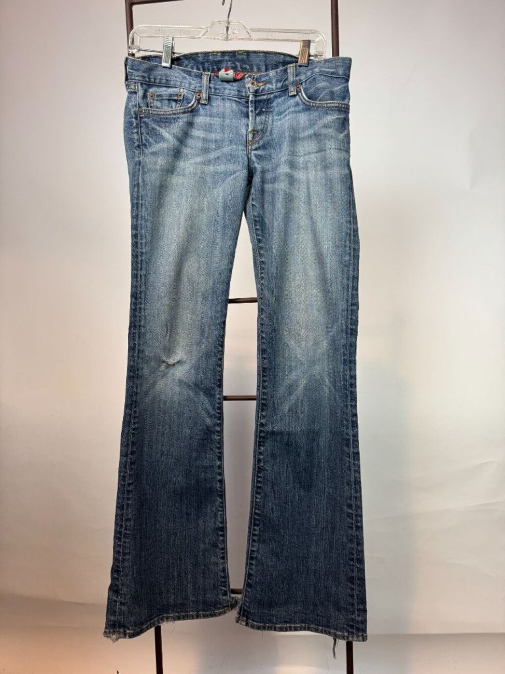 Lucky Brand Womens Size 4 By Gene Montesano Blue Jeans Made In USA Relaxed Fit